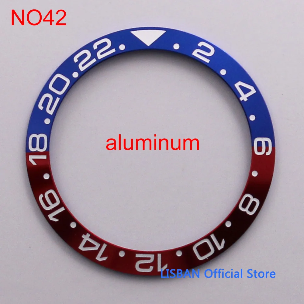 Premium Ceramic Bezel Insert for Watch Cases - 38mm Outer Diameter