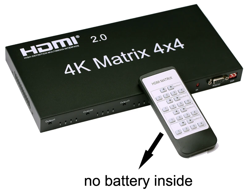 HDMI 2,0 4K 60 Гц HDMI матричный 4x4 коммутатор сплит-тер 4 в 4 выход переключатель Сплит 1080P настоящая матрица аудио-видео конвертер DVD ПК к телевизору