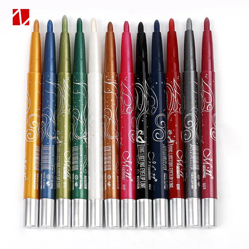 Menow F10001 12 Colors Long-lasting Eye Shadow Eyeliner Lip Liner Pen Makeup Beauty Automatic rotation Easy to Wear Тени для век |