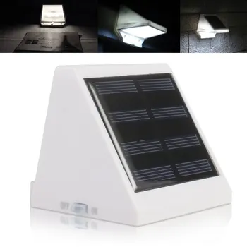 

Solar Wall Lamps 4 LED Solar Powered Stairs Fence Garden Security Lamp Outdoor Waterproof Light for Outdoor /Yard /Garden