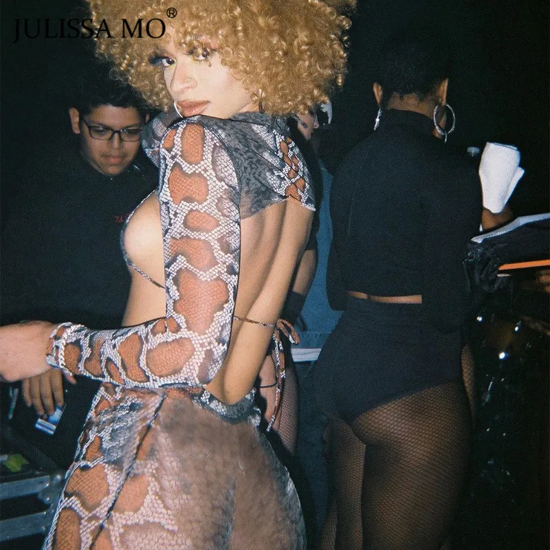 Julissa mo, змеиный принт, комплект, женский, сексуальный, выдалбливают, бандаж, спортивный костюм, женский, 2 шт, набор, открытая спина, обтягивающие леггинсы, наряды