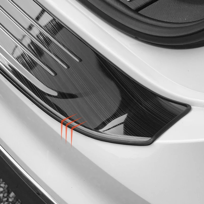 Для Tiguan второго поколения 2017 2018 из нержавеющей стали Задний бампер протектор