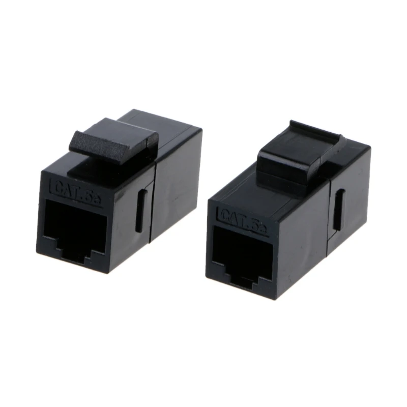 line toner tracer 2 Pcs Unshielded Pass-through Module UTP Network Module RJ45 Connector Adapter cable tester tracer