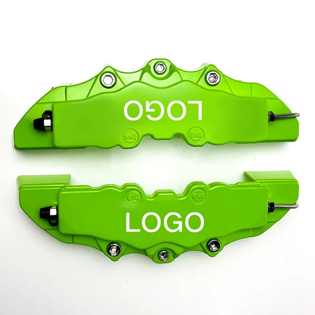 2Pcs S/M/L ABS Car 3D Disc Brake Caliper Covers Sticker For Toyota CROWN COROLLA COASTER LAND CRUISER PRADO REIZ  Accessories 2Pcs M Size Green