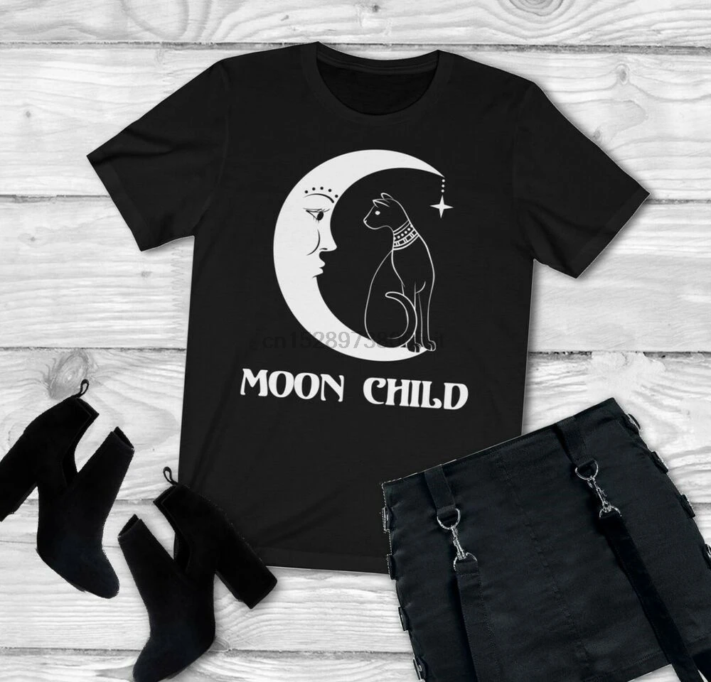 Bruja Goth Moon niño Wicca mujer camiseta ocultismo gótico ropa|Camisetas|  - AliExpress