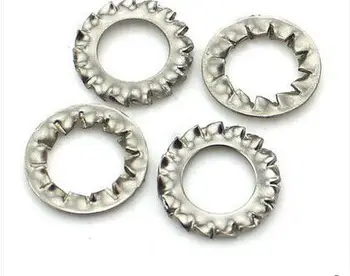 

240pcs Inner and Outer Multi Teeth Locking Washer Anti-Slip LOCKING Gasket Set 304 Stainless Steel M3m4m5m6M16