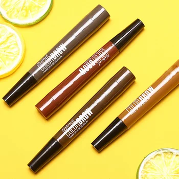 

Hot sale 4 Points Eyebrow Pen 8 Types Waterproof Fork Tip Long Last Sweat-proof Eyebrow Pencil Easy Makeup Easy Color Eco-friend
