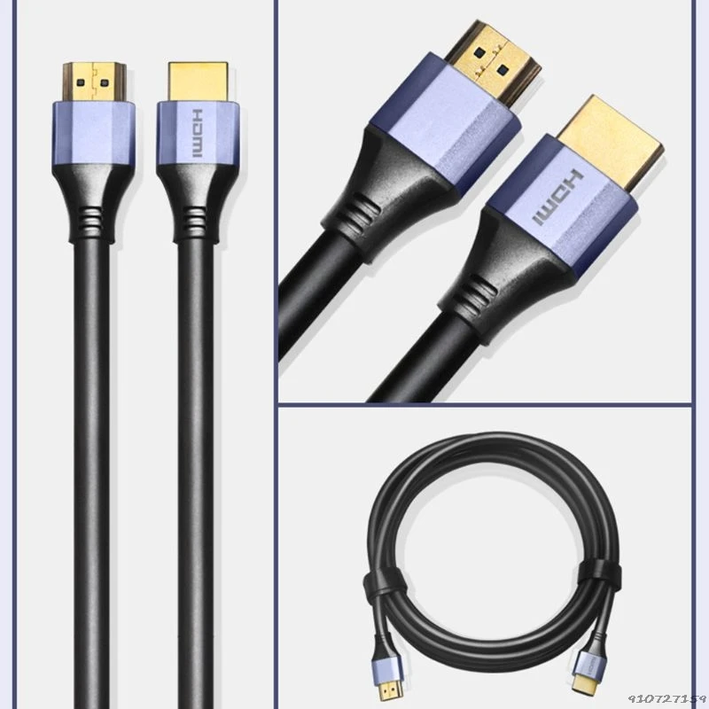 HDMI 2 1 Алюминий кабель Высокое разрешение 8K 48 Гбит/с HDR дуги видео сплиттер кабеля