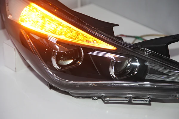 2 шт. светодиодный фонарь в сборе для hyundai Sonata светодиодный передний фонарь от 2009 до 2011 года