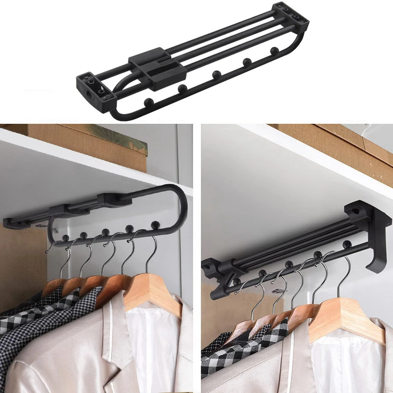Retractable Clothes Hanger Closet Retractable Hanger