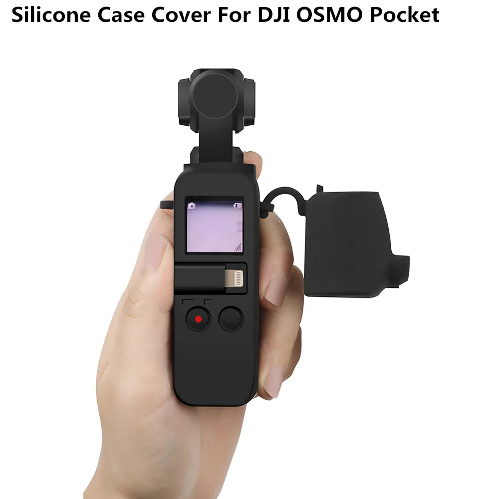 Для DJI OSMO Карманный карданный фотоаппарат Мягкий силиконовый чехол тонкий чехол оболочка противоскользящие аксессуары для Кардана триколор