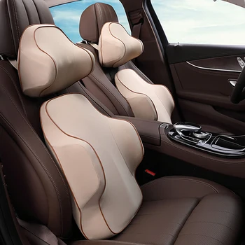 

1 set Car Seat Head Neck Rest Massage Auto Pillow Space Memory Neck Headrest Car Cover Vehicular Pillow Seat Headrest Car Access