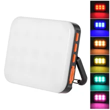 Andoer LY-01 RGB ledowe światło wypełniające lampa fotograficzna wielofunkcyjny Superbright 3200K-6500K wbudowany akumulator oświetlenie fotograficzne