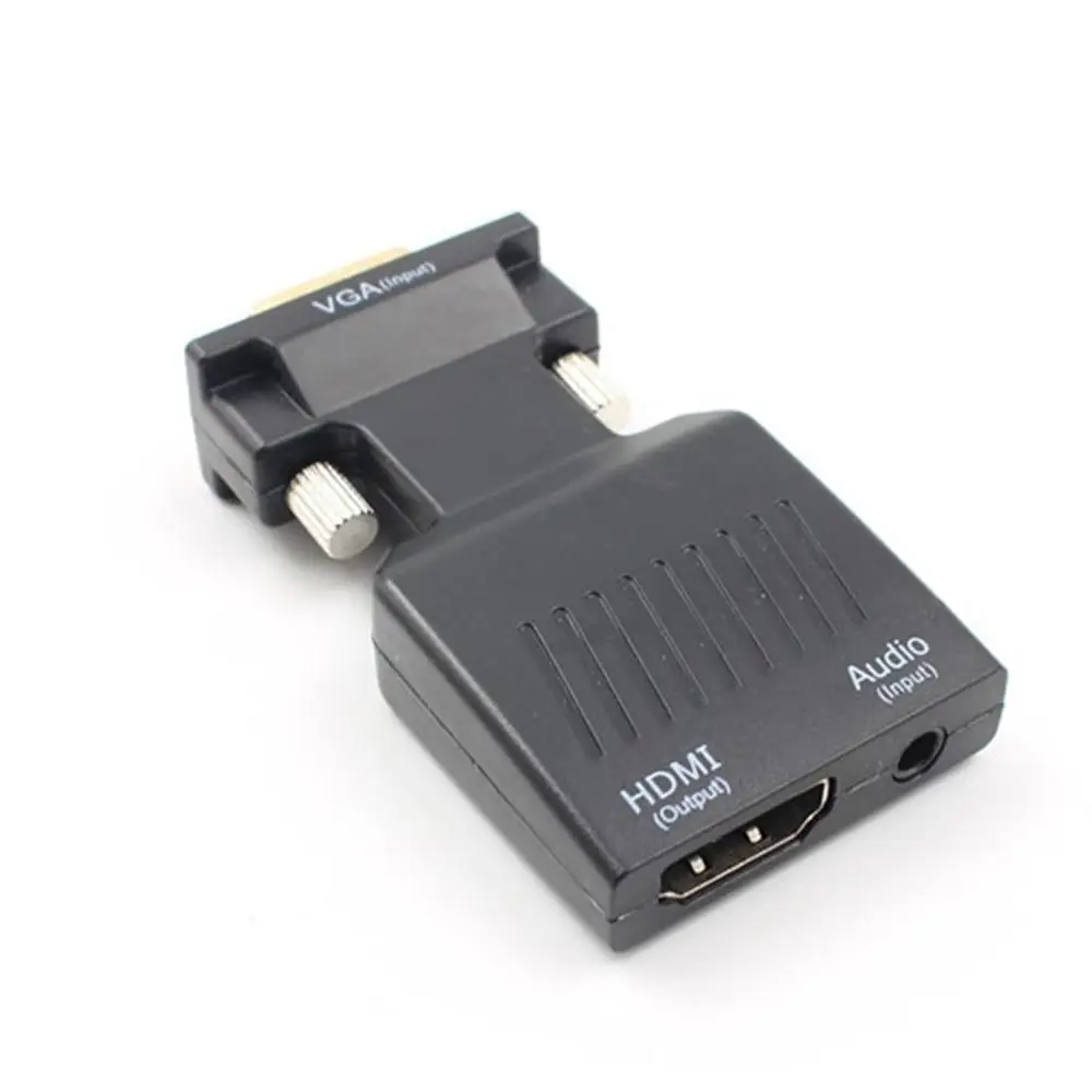 VGA мужчины к HDMI типа «мама»; конвертер с аудио кабель-адаптер 1080P для HDTV проектора монитора ПК PS3