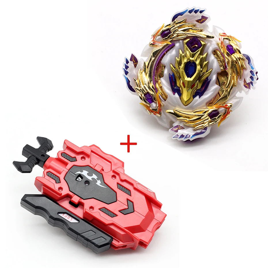 Волчок Beyblade BURST B-129 B125 с пусковым устройством Bayblade Bey blade металл пластик Fusion 4D Подарочные игрушки для детей - Цвет: HJ B110