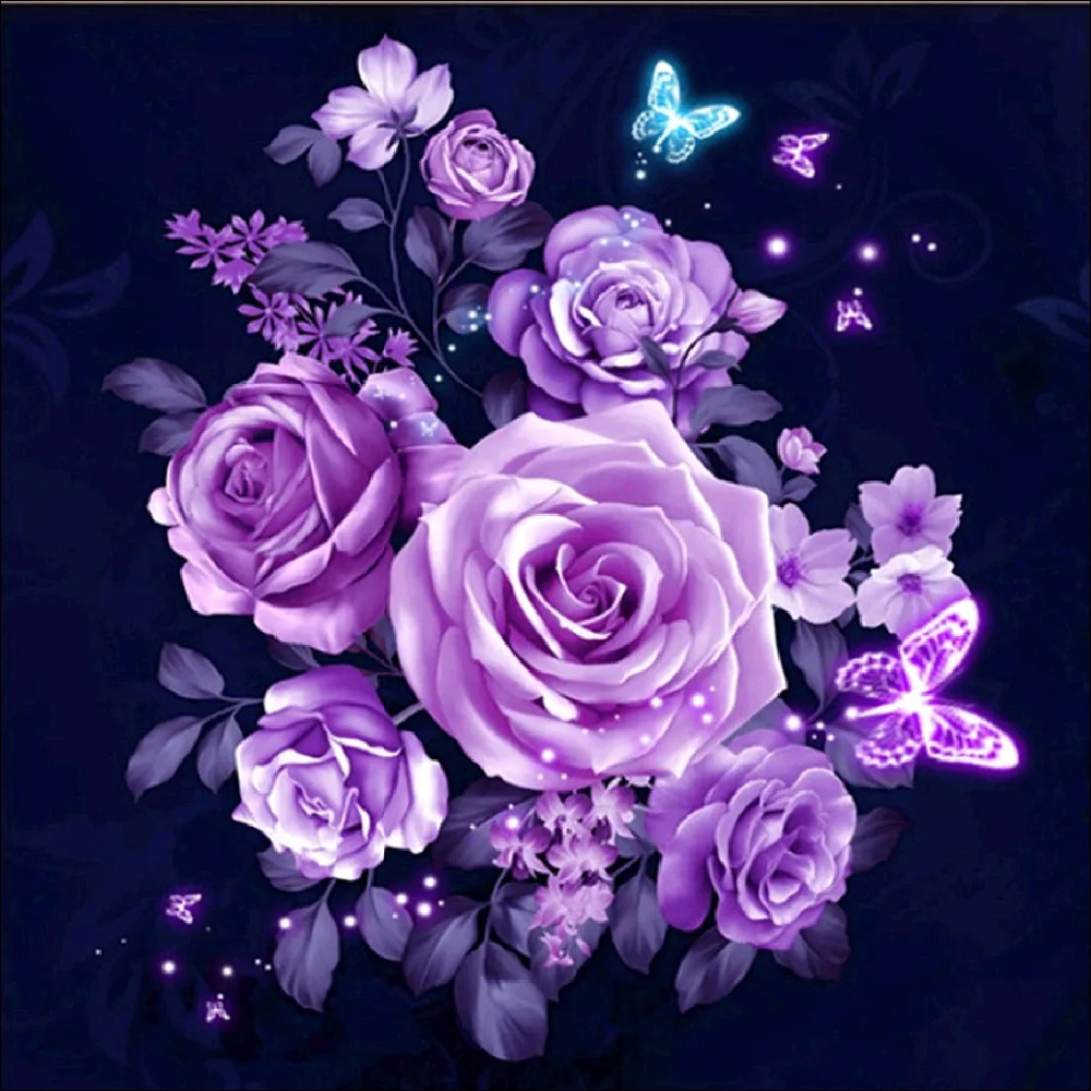 

Needlework Diamond Painting Flower Peony Series Cross Stitch 5D Diy Diamond Embroidery Household Adornment Picture Gift Rp549