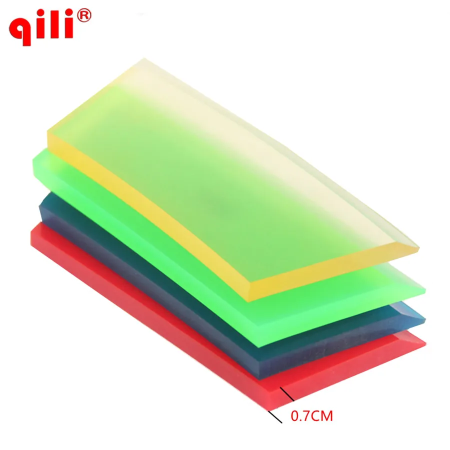 Qili Squeegee 13cm Width Rubber red/blue/green/Transparent color Scraper Dichotomanthes Strips 2