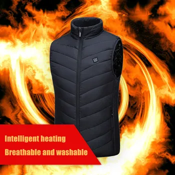 

2020 Heating Vest Usb Charging Via Heated Electric Coat Control Temperature Outdoor Warm Clothing For Riding Skiing Fishing