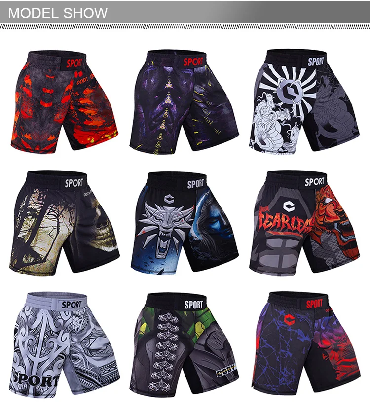 best casual shorts for men Custom Your Own MMA Quick Dry Fashion Hot Sale Breathless For Fighting Competition best casual shorts for men