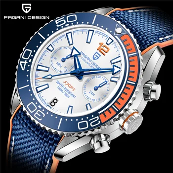 Pagani Ontwerp-reloj de cuarzo para hombre, cronógrafo de lujo, manómetro