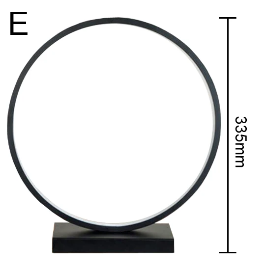 Modern LED table lamp round shape designer lamp bedside lamp table floor lamp Nightlight bedside table lamp black white black Retro