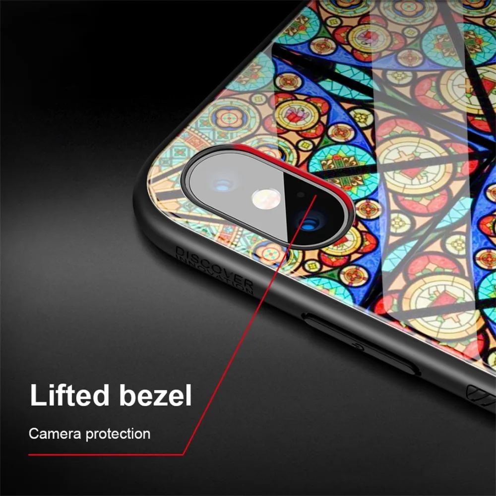 Чехол из закаленного стекла для iPhone XS Max X XR Nillkin Luxury Dreamland яркий защитный чехол