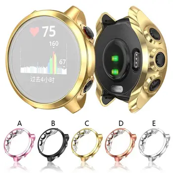 

Electroplate Transparent TPU Case Cover For G-armin Forerunner 645/645 Music Smart watch accessories Protector Shell