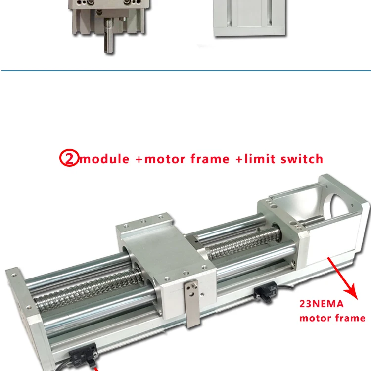 Ход 50-500 мм ЧПУ Линейный модуль раздвижной стол крест слайд линейный этап SFU1605 шариковый винт для шагового/маховика