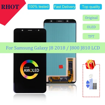 

Original/OLED/TFT 100% tested 6.0" J8 2018 LCD screen for Samsung Galaxy J8 2018 J810 J810FN LCD touch screen digitizer assembly
