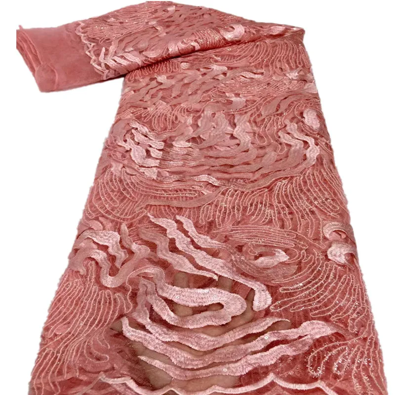 

Tulle Lace Fabric 5 Yards For Lady Formal Dress African Tulle Fabric Embroidery Lace For Wedding Dress xc71-478