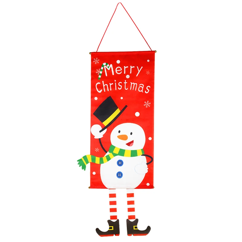 WEIGAO рождественские украшения для дома, декор двери, рождественские украшения, подвески на окно, Висячие Ткани, рождественские подарки, год noel - Цвет: style B