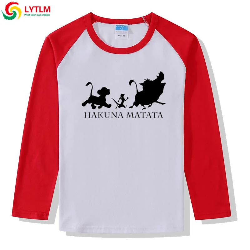 Футболка LYTLM The Lion King футболка Simba Hakuna Matata футболки для маленьких мальчиков Pumba Милая футболка Enfant Garcon футболка с героями мультфильмов для мальчиков