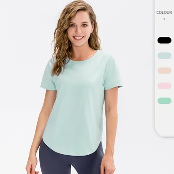 Women Seamless Running Yoga Shirt Quick Dry Gym Fitness Shirts Long Sleeve Training Workout Yoga Sport Crop Top Lady Sportswear 1