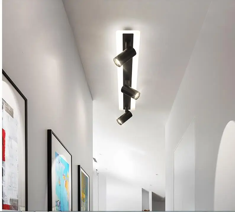 Faixa de Luz do Ponto Doméstica sem Luz Claraboia Principal Iluminação Sala Estar Vestiário Sucção Superior Instalação Brilhante Luz Led 2 Luzes e Iluminação