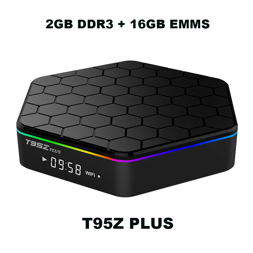 2G 16G Android 7.1 T95Z Плюс/T95 MAX Plus Смарт ТВ коробка 16/32/64GB Android 7,1/9,0 4K ТВ коробка 2,4 г/Wi-Fi 5 ГГц BT4.0 Декодер каналов кабельного телевидения T95 media player - Color: 2G 16G Android 7.1