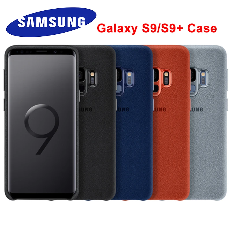 

Original Samsung Galaxy S9 Plus S9+ Suede Leather Case Anti-Fingerprint Back Protective Cover For Galaxy S9 S9Plus phone case