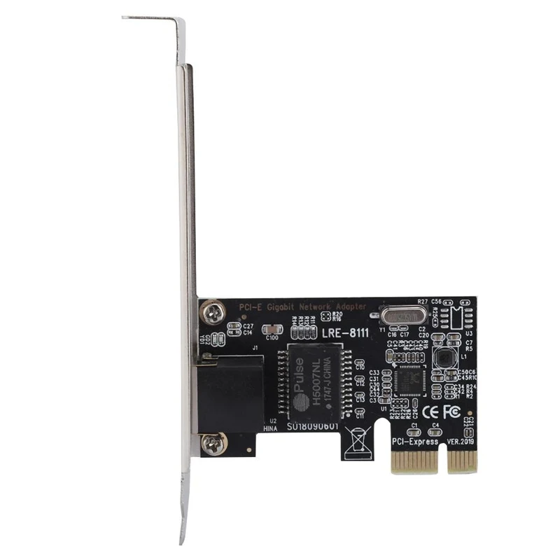 

Rtl8111G Pcie Gigabit Ethernet Pci-Express Internal Rj45 Network Card Adapter Compatible Pci-E X1/X4/X8/X16 For Desktop Se