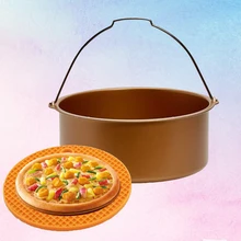 8 дюймов 6 шт./компл. кухонные сковородки воздушные приборы для фритюрницы французский домашний торт антипригарный гриль для хлеба пиццы нетоксичный приготовления пищи