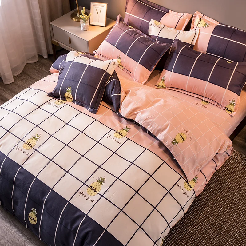 

Новое поступление, Классические подкладки для кровати 3-6 шт./компл., дешевый и удобный пододеяльник, наволочка, чехол для кровати, Комплект постельного белья в лаконичном стиле CF