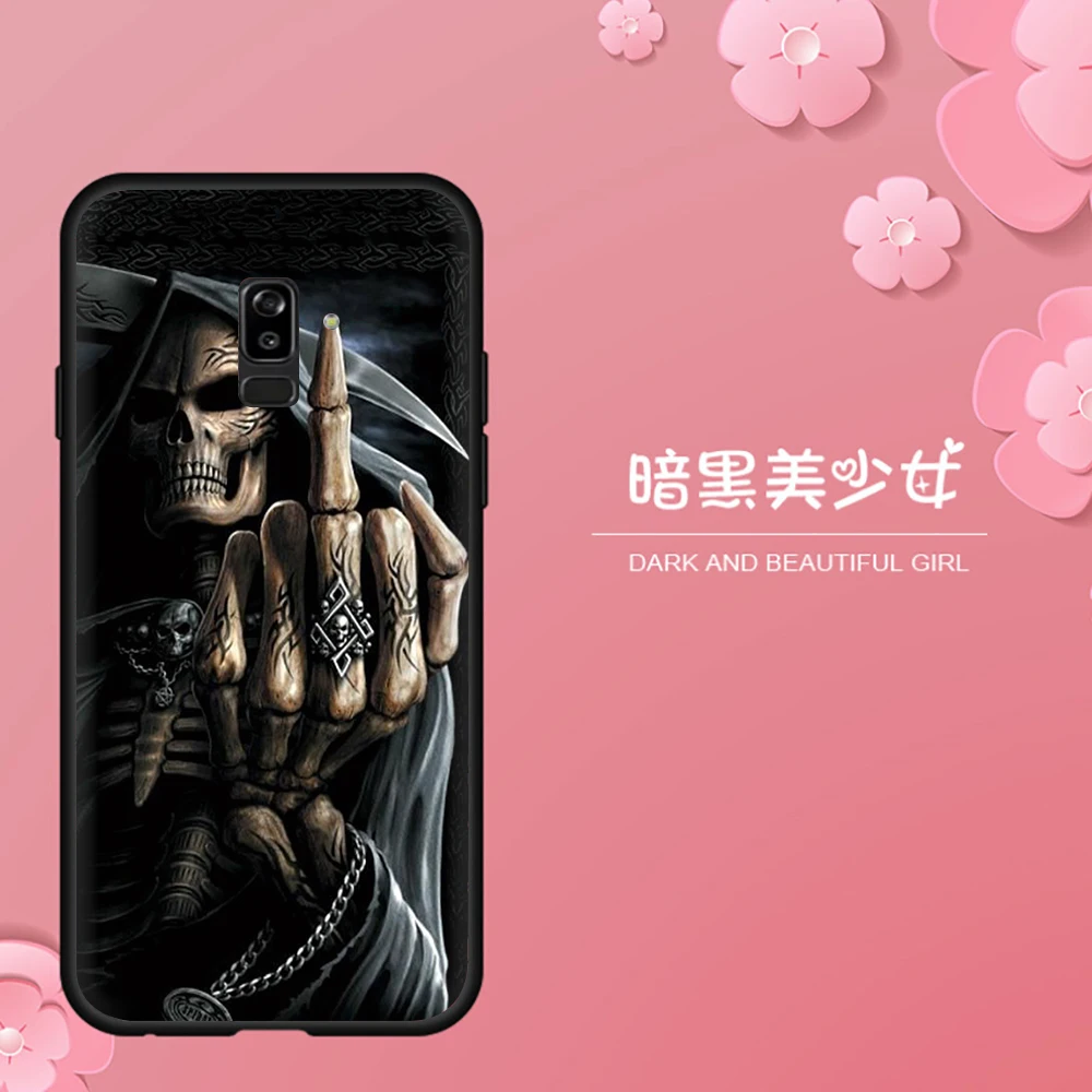 Мягкий силиконовый чехол для телефона Grim reaper skull skeleton для samsung Galaxy A2 J4 Core A20E A70s J6 Plus Prime J7 DUO J8