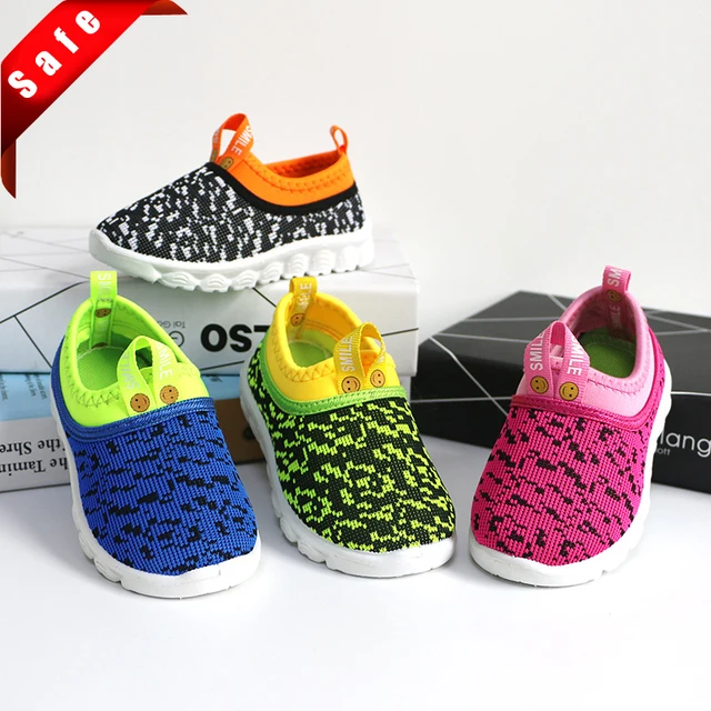 US $5.33 New Soft Kids Shoes Baby Boy Girl Shoes Candy Color Woven Fabric Air Mesh Children Casual Sneakers 