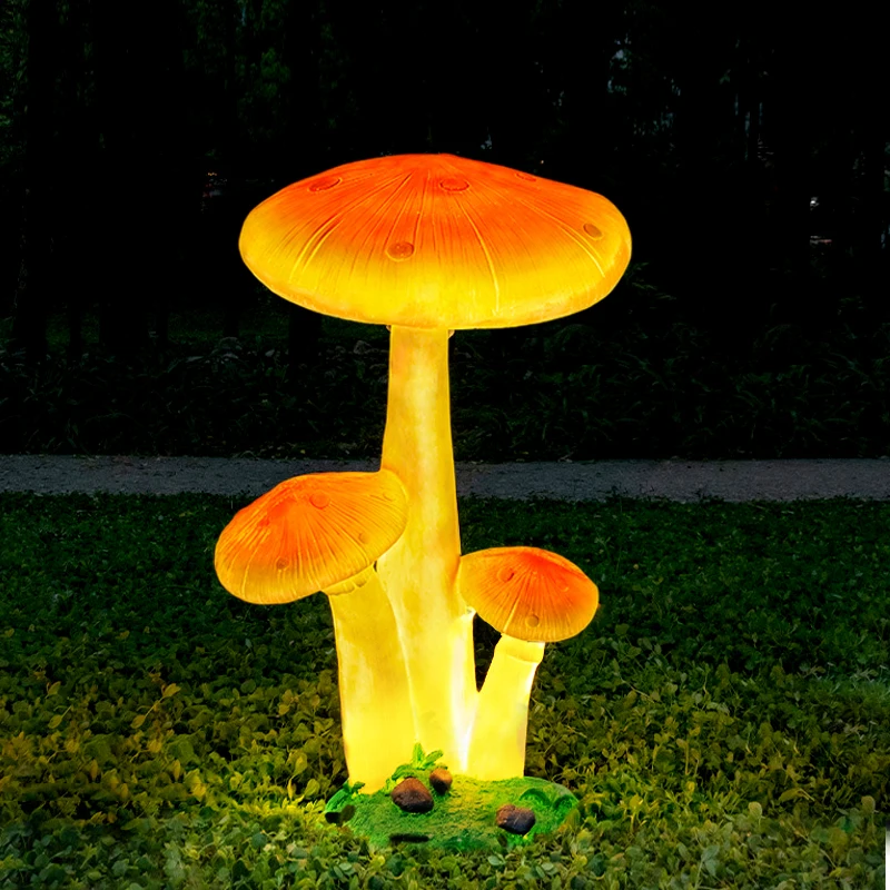 Novelty Landscape Mushroom Light Villa Garden Courtyard Mushroom Shape Lawn Light Public Square Park Real Estate Decoration Lamp