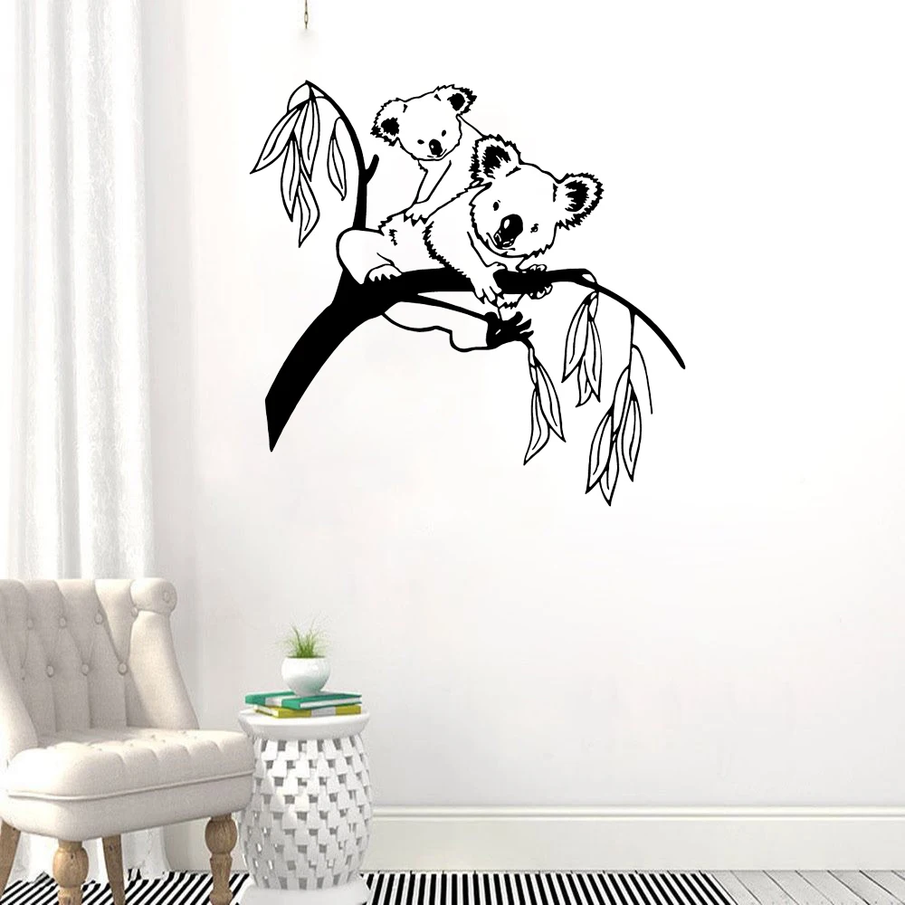 Wall Sticker Decal Muurstickers Wall Sticker Koala Geometric Cute Sticker Wall Aliexpress
