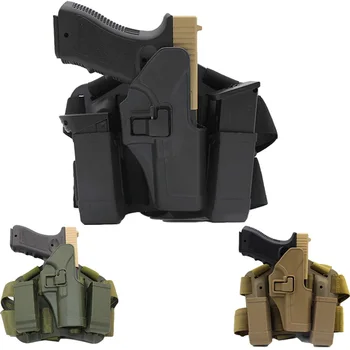 

Tactical Airsoft Drop Leg Gun Holster for Glock 17 18 19 22 23 26 31 Thigh Pistol Case Waist Holster Combat Hunting Accessories