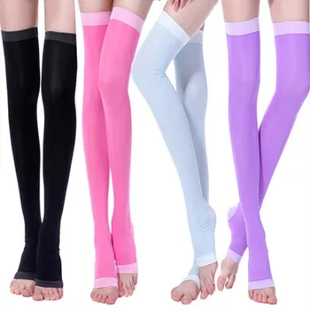 

Clearance Sale 420D Functional Compression Slim Sleeping Sox for Women Sexy Over The Knee Stockings Ladies Thigh High Stocking