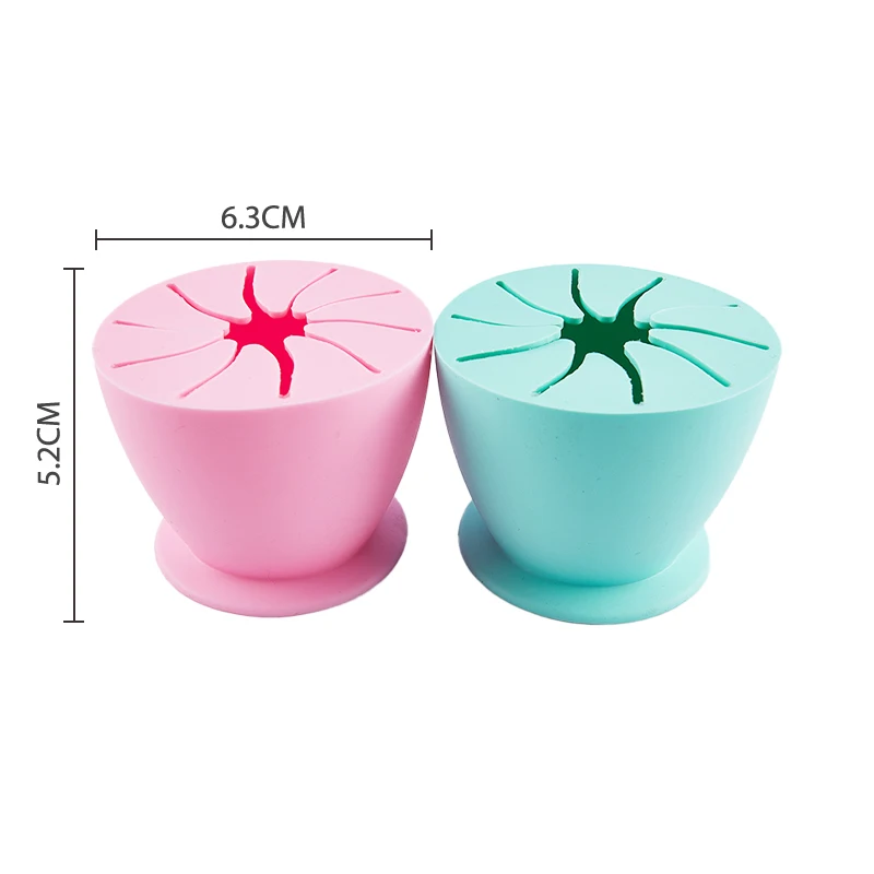 Desktop Garbage Collection Box Vinyl Scrap Collector With Suction Cup Silicone Storage Ball Waste Box Scrapbooking
