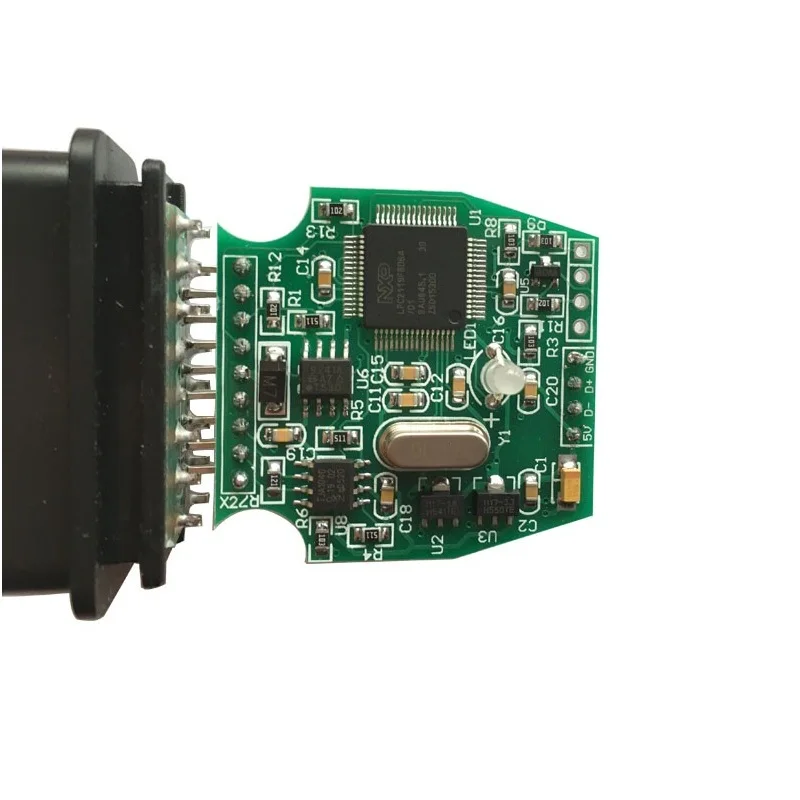 Диагностический кабель V15.00.028 MINI VCI J2534 OBD2 TIS Techstream мини FT232RL сканер интерфейс