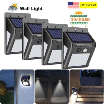 

Outdoor Solar Lamp Waterproof Solar Powered LightS PIR Motion Sensor Wall Light For Garden Decoration 100 LED Solar Light