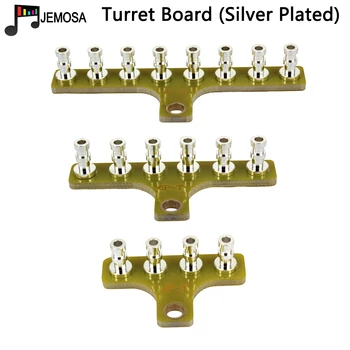 

5PCS DIY Audio Tag Strip Tag Board Turret Board Terminal Lug Board Silver Plated For Audio Vintage Tube Amplifier Turret Board