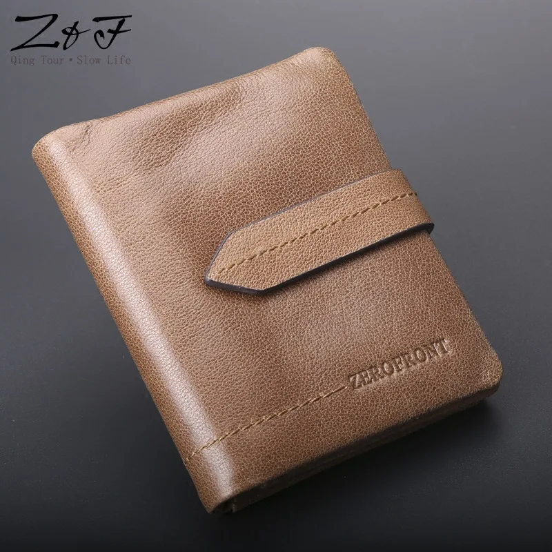 

2019 MEN'S Wallet Short Youth Full-grain Leather Verticle Leather Wallet Simple Students Japanese Korean Casual Soft Leather Wal